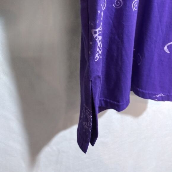 Ingear Cotton Dress Beach Casual Tank Summer Purple Sleeveless Sundress Size M - Picture 3 of 10